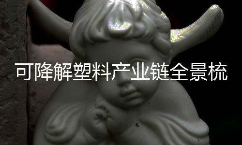 可降解塑料产业链全景梳理：PBAT是可降解材料的主要发展方向