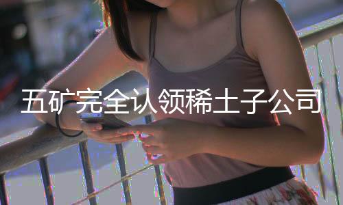 五矿完全认领稀土子公司污染问题