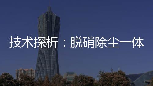 技术探析：脱硝除尘一体化工艺中陶瓷滤管与布袋滤袋应用对比