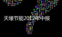 天壕节能2012年中报点评