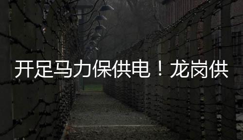 开足马力保供电！龙岗供电局全力做好雨虹变电站投产配合工作