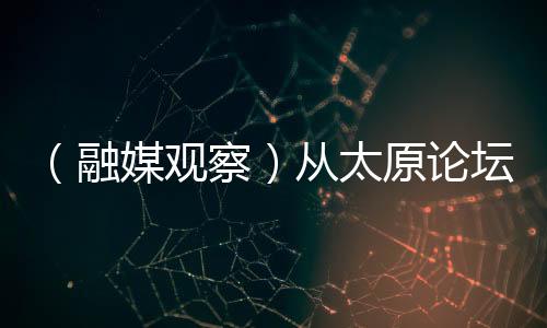 （融媒观察）从太原论坛看山西能源发展“绿”动力