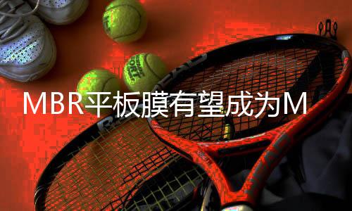 MBR平板膜有望成为MBR膜市场主流，污水处理领域为其最大需求端