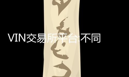 VIN交易所平台:不同的人谈金融科技是不同的东西